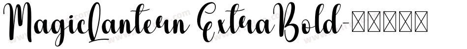 MagicLantern ExtraBold字体转换